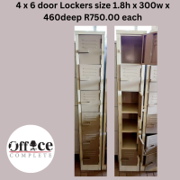 A18 - 4 x 2 door lockers size 1.8h x 300w x 460deep R750.00 each png